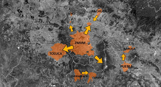 Mexico City expansion 1807 – 2000